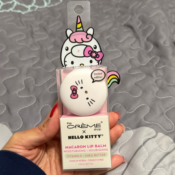 The Crème Shop x Hello Kitty Macaron Lip Balm in the Sweet Sprinkles - Picture 4 of 4